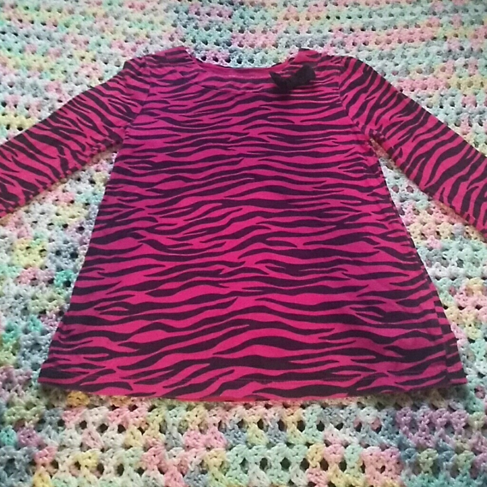 Pink Zebra Print top